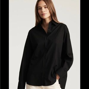RACHEL Rachel Roy Women's Black Button-Down Shirt